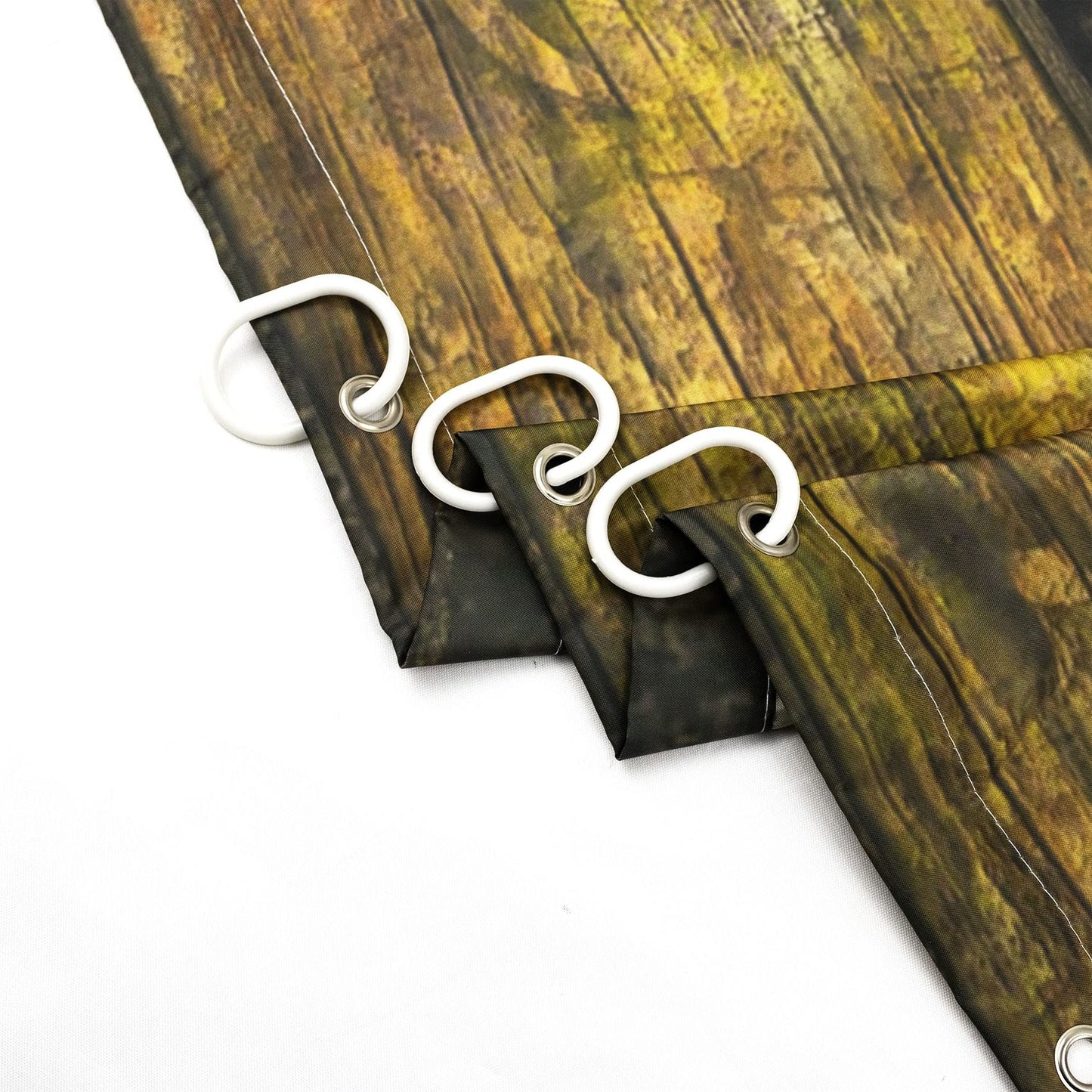 LB Witch Shower Curtain Magic Book Shelf Flying Broom Shower Curtains for Bathroom Magical Wood Cabin Halloween Bathroom Curtain,72x72 Inches Waterproof Fabric Shower Curtain Set with Hooks