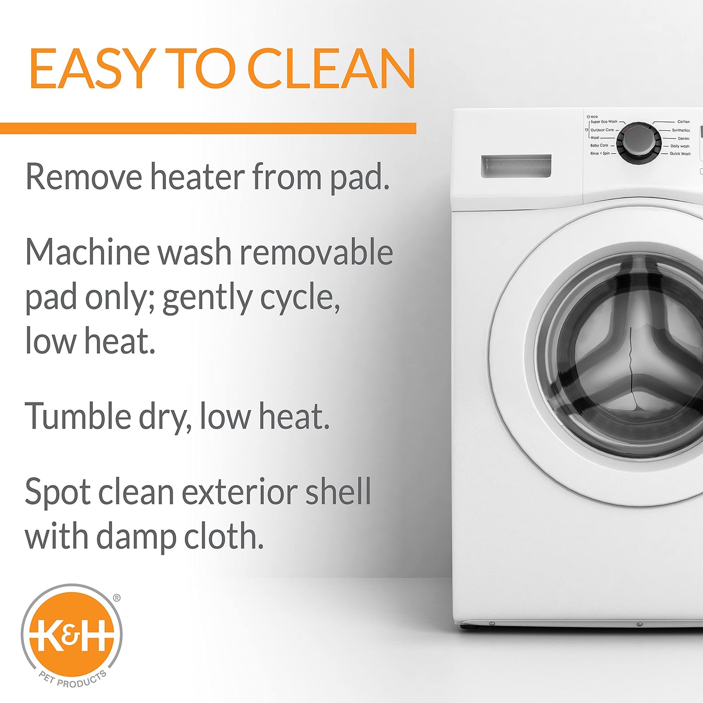 K&H Pet Products EZ Mount Thermo-Kitty Window Bed Extra-Deep Gray 27 X 10 X 11 Inches