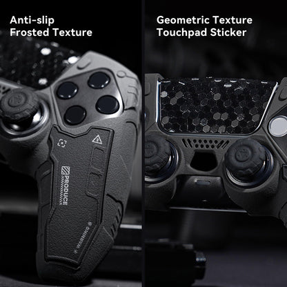 GeekShare G.S.TAC Tactical PS5 Controller Skin Set, Anti-Slip Silicone Protective Cover Skin Case for PS5 Wireless Controller with 2 Thumb Grip Caps and 2 Stickers - for Black Myth: Wukong