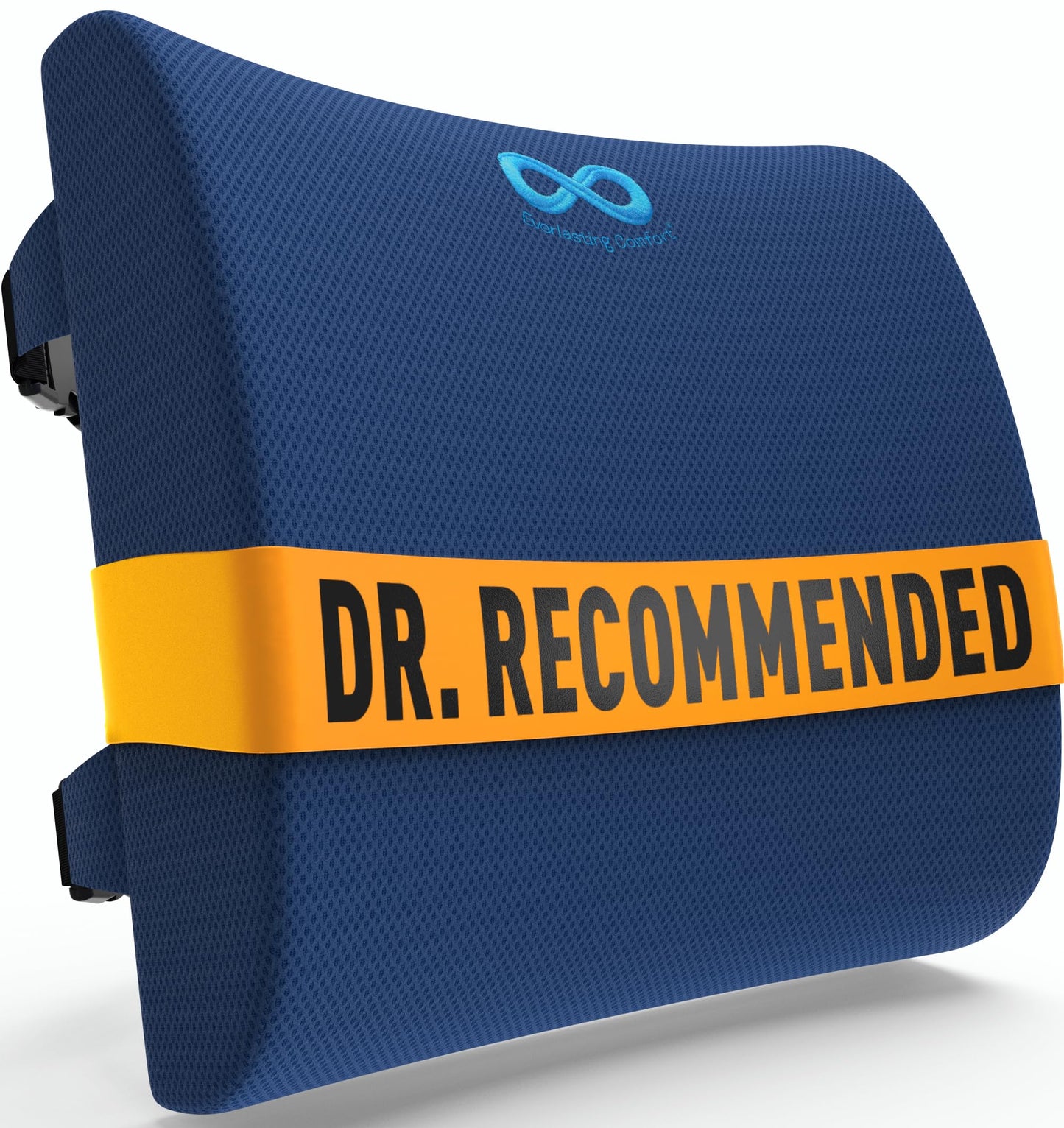 Everlasting Comfort Lumbar Support Pillow for Office Chair - Memory Foam Back Cushion for Chair, Car, Couch - Lumbar Pillow Promotes Better Posture, Back Pain Relief - Ideal for Gaming and Desk Chairs