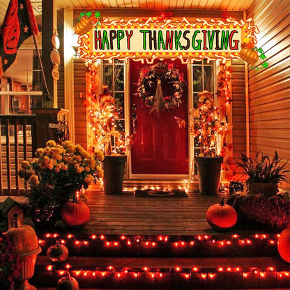 JMEXSUSS 66ft 200 LED Halloween Lights Outdoor Indoor, Connectable Orange String Lights Clear Wire, Fall Light Plug in for Fireplace Tree Garden Patio Thanksgiving Fall Halloween Decor