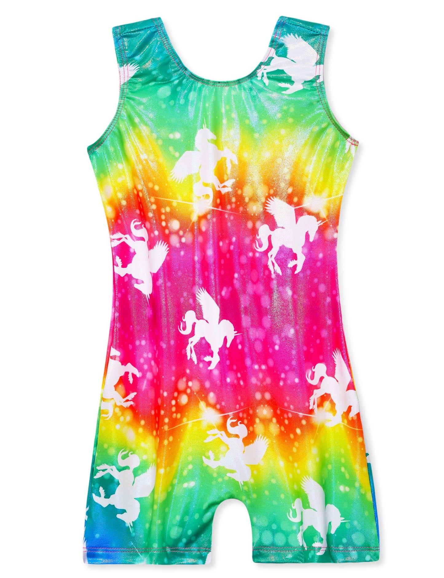Girls Leotards for Gymnastics Size 5-6 Years Old Sparkle Rainbow Angel Unicorn Adorable Biketards