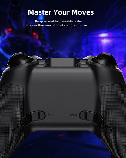 Forty4 Wireless Gaming Controller, Game Controller for PC Windows 7/8/10/11, PS3, Switch, Dual-Vibration Joystick Gamepad for Computer