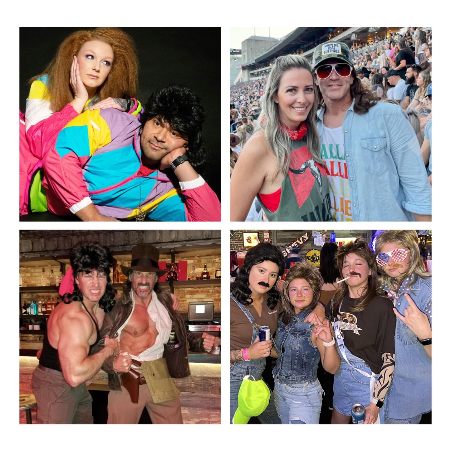 Kavsni Mullet Wigs for Men Joe Dirt Emo Wig 80s Costumes Fancy Party Accessory Cosplay Wig Halloween Man x (Black)