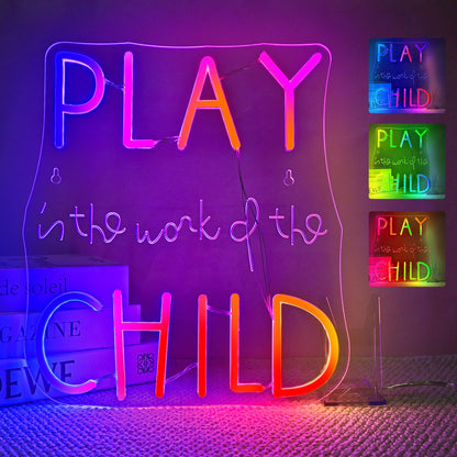 This Must Be The Place Neon Sign Warm White Letter Led Signs for Wall Decor Usb Word Light Up Signs for Bedroom Salon Man Cave Beer Home Bar Wedding Birthday Party Decor Gifts