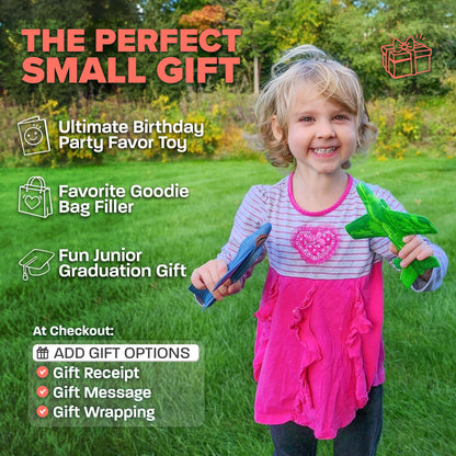 Foam Airplanes - Stocking Stuffers for Kids All Ages 4 5 6 7 8 9 10 Year Old - Best Toy Gift - Boy Toys Stocking Stuffer Gifts - Air Plane Gift Idea - Easter Basket Gifts for Boys & Girls Party Favors