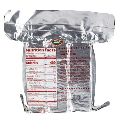 Grizzly Gear Emergency Food Rations- 3600 Calorie Blueberry Bar - 3 Day, 72 Hour Supply For Disaster, Hurricane, Flood Preparedness - Less Sugar, More Nutrients Than Leading Brands - 5 Year Shelf Life