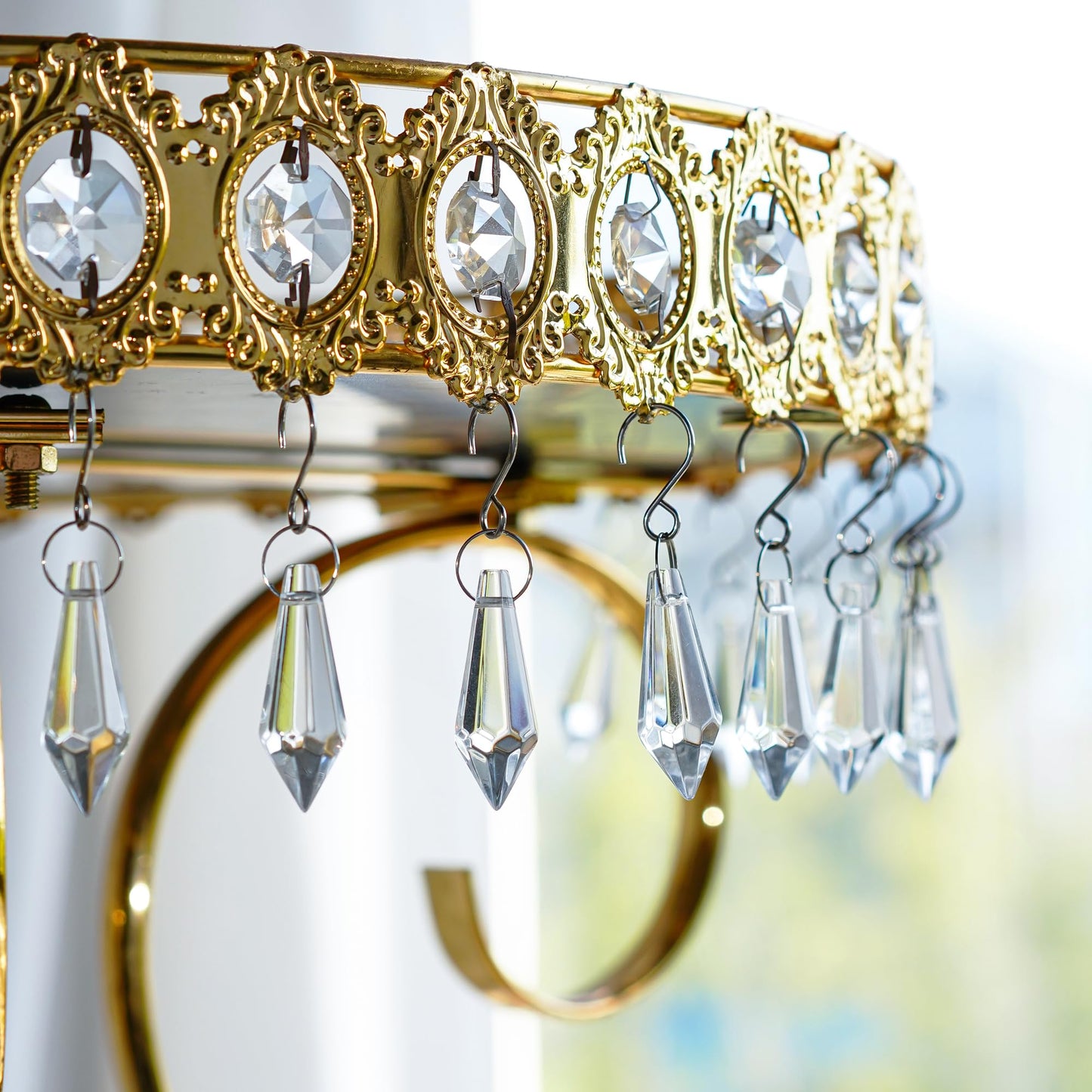 H&D 50pcs 38mm Crystal Icicle Pendant Chandelier Prisms Drops Lamp Candle Holders Curtain DIY Parts(Clear)