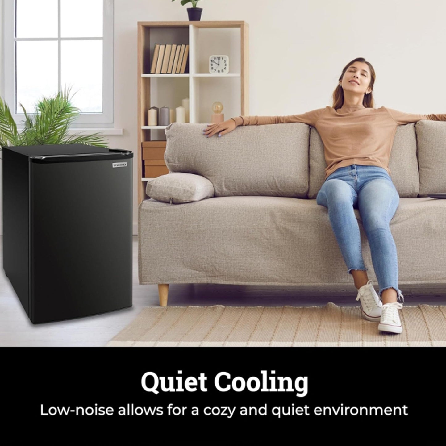 Igloo 3.2 Cu.Ft. Single Door Compact Refrigerator with Freezer - Slide Out Glass Shelf, Perfect for Homes, Offices, Dorms - Black