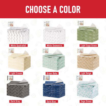 Cooyes Non Slip Refrigerator Liners, 2-in-1 Fridge Mats and Fresh-Keeping Shelf Liners, Absorbs Excess Moisture, BPA-Free, Multiple Sizes for Glass Shelves Kitchen Cabinets Drawers, 6 Pack, 12" × 24"