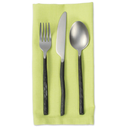 DII Solid Pastel Napkin Set Cotton, Machine Washable, 20x20 Inch, Fresh Green, 6 Count