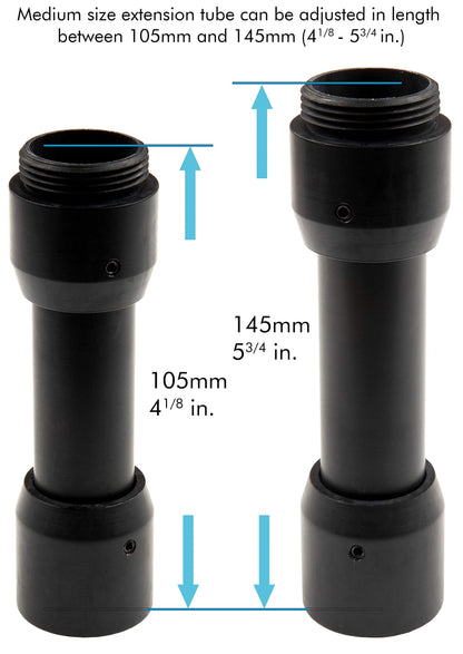 Flight Stick Grip Extension Kit Configuration #7 Compatible with Thrustmaster Warthog, F-16C Viper HOTAS, F/A 18, VirPil, WinWing and Moza AB9 Flight Sticks And Bases