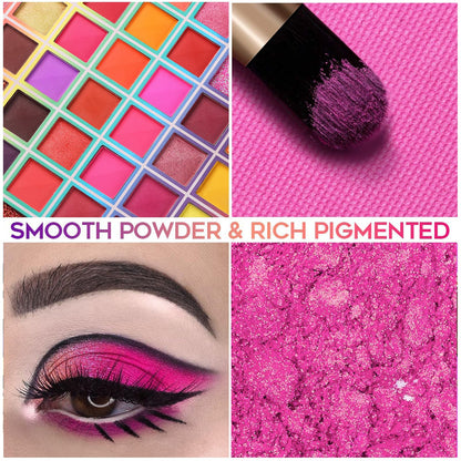 99 Colors Eyeshadow Palette, Colorful Eyeshadow Palette, Professional Matte Shimmer Glitter Rainbow Makeup Pallet, Colorful Long Lasting Highly Pigmented Eye Shadow Mother's Day Gifts for Women