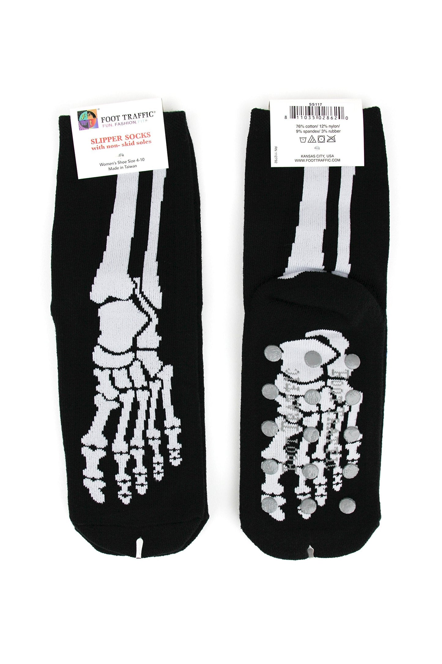 Foot Traffic Bones Slipper Sock