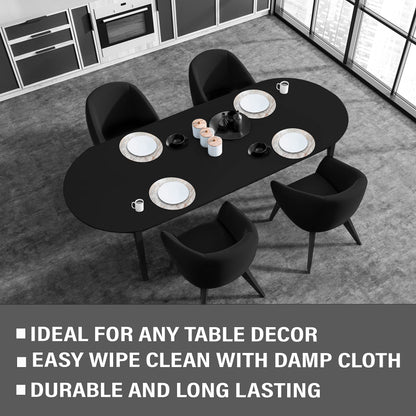 Dainty Home Marble Cork Place Mats Round Rose Gold 15"x15" Set of 2 Washable Placemats Heat Resistant Placemats Non Slip Table Placemats