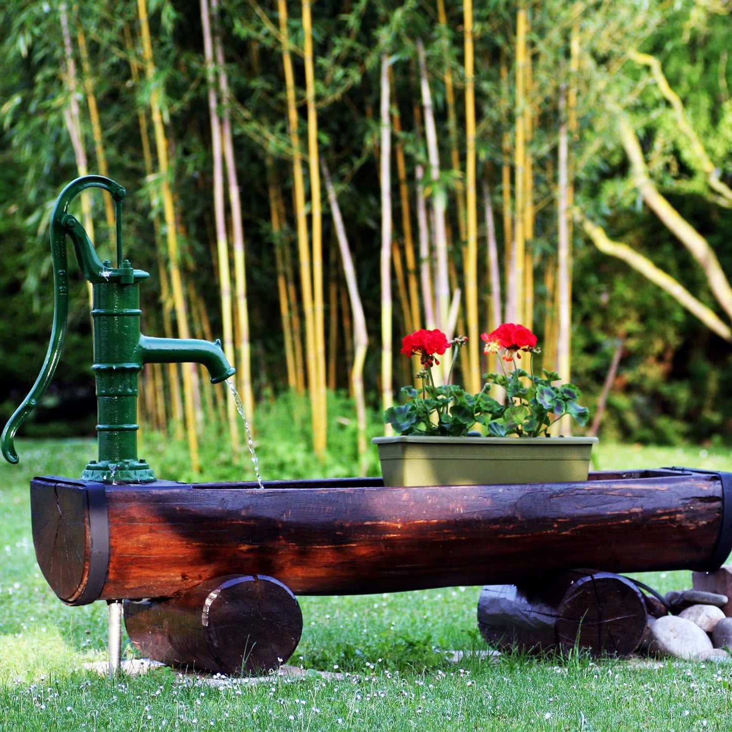 ECO-WORTHY Solar Fountain Water Pump Kit 12 W, 196 GPH+ 12 Watt Solar Panel Submersible Powered Pump for Small Pond, Garden Decoration, Pool, Birdbath(Need Sunlight) Black