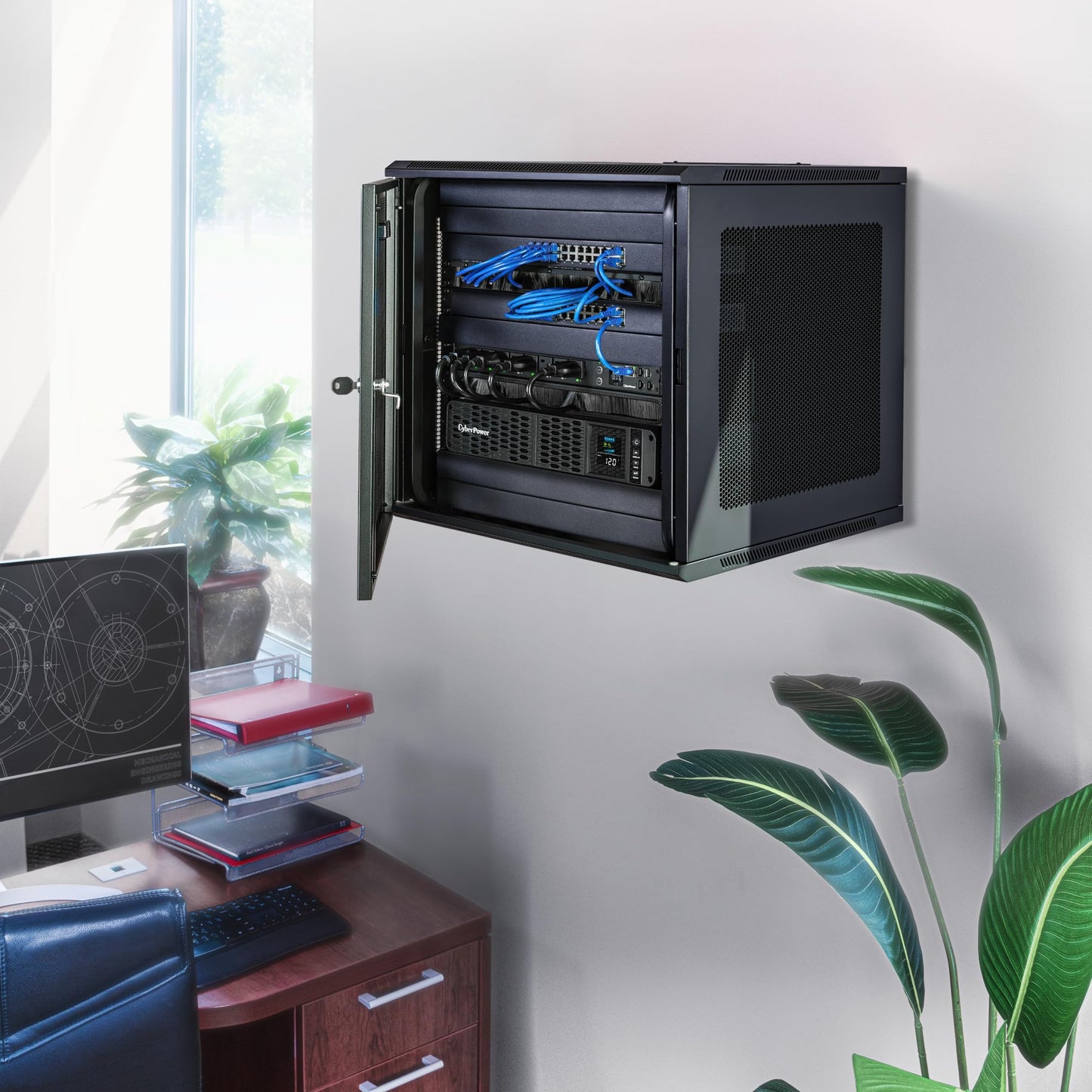 CyberPower CP2000PFCRM2U PFC Sinewave UPS Battery Backup and Surge Protector, 2000VA/1200W, 8 Outlets, AVR, Short Depth 2U Rackmount; UL Certified