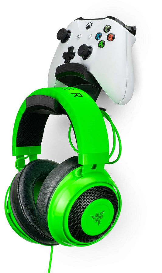 Colossus - Gamepad Controller & Headphone Hanger Holder - Designed for Xbox ONE, PS4, PS3, Dualshock, Switch, PC, Steelseries, Steam & More, Black by Brainwavz