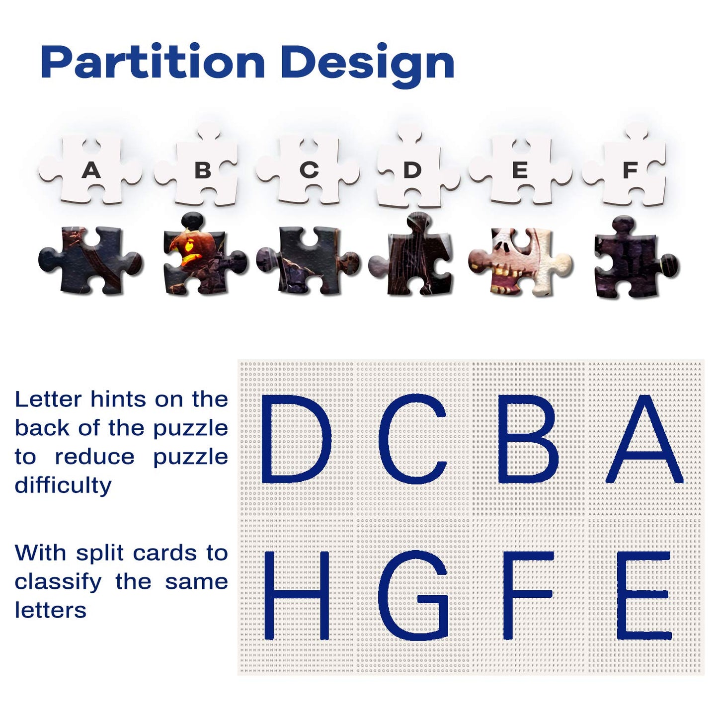 Jigsaw Puzzle 1000 Piece Wooden Puzzle Halloween Picture Family Decorations, Unique Birthday Present Suitable for Teenagers and Adults