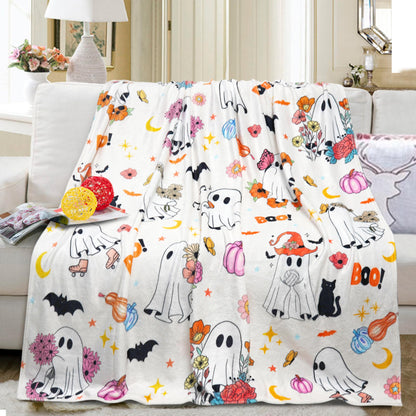 Fall Halloween Blanket Halloween Throw Blankets and Throws Fall Pumpkin Throw Blanket Super Soft Cozy and Plush for Couch and Chair(50" x 60")