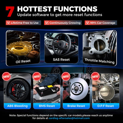 LAUNCH OBD2 Scanner CRP123I V2.0 Elite,2025 Lifetime Free Update Engine ABS SRS AT Diagnostics Tool with 7 Resets,Oil/Throttle/SAS/BMS/EPB/DPF Reset/ABS Bleeding Car Scanner,Battery Test,FCA SGW