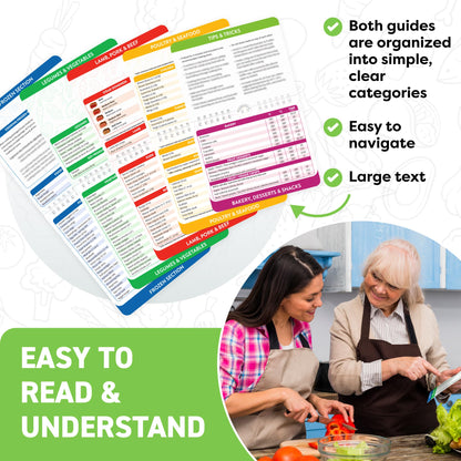 Air Fryer Cheat Sheet Magnets Cooking Guide Booklet - Air Fryer Cookbooks - Air Fryer Liners - Air Fryers Kitchen Gifts Gadgets 2025 and 2026 - Air Fryer Accessories - Air Fryer Cooking Guide