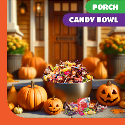 Halloween Candy Bulk 10-Pound Box - Party Mix - Popping Rocks, Lollipops, Taffies, Gum - Trick or Treat Candy Variety Pack - Assorted Goody Bags and Pinata Fillers