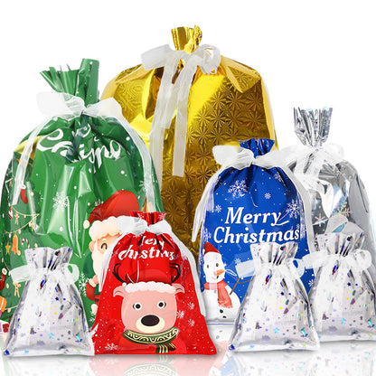 Christmas Gift Bags-41 PCS For Holiday Gift Assorted Sizes Bulk (Large Medium Small)