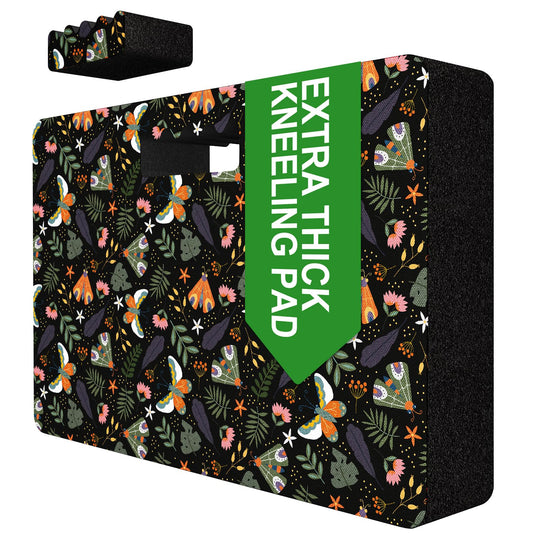 FREEKYROCK Extra Thick Kneeling Pad — Heavy Duty, Extra Large Foam Kneeler Mat for Gardening, Water & Dirt Resistant, Lightweight, Butterfly