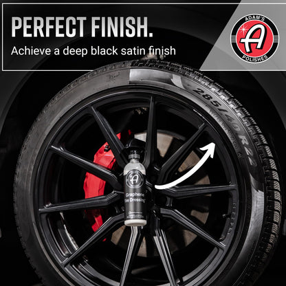 Adam's Polishes Graphene Tire Dressing - Deep Black Finish W/Graphene Non Greasy Car Detailing | Use W/Tire Applicator After Tire Cleaner & Wheel Cleaner | Ceramic Coating Like Tire Protection (16oz)