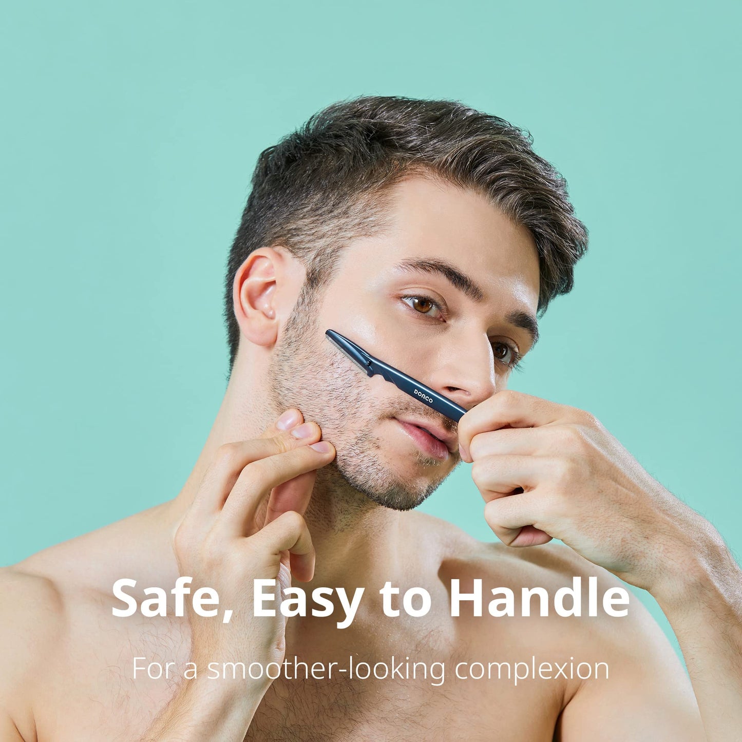 DORCO Line-Up Razor for Men - Ultimate Grooming Tool for Mustache & Beard (2 Pack)