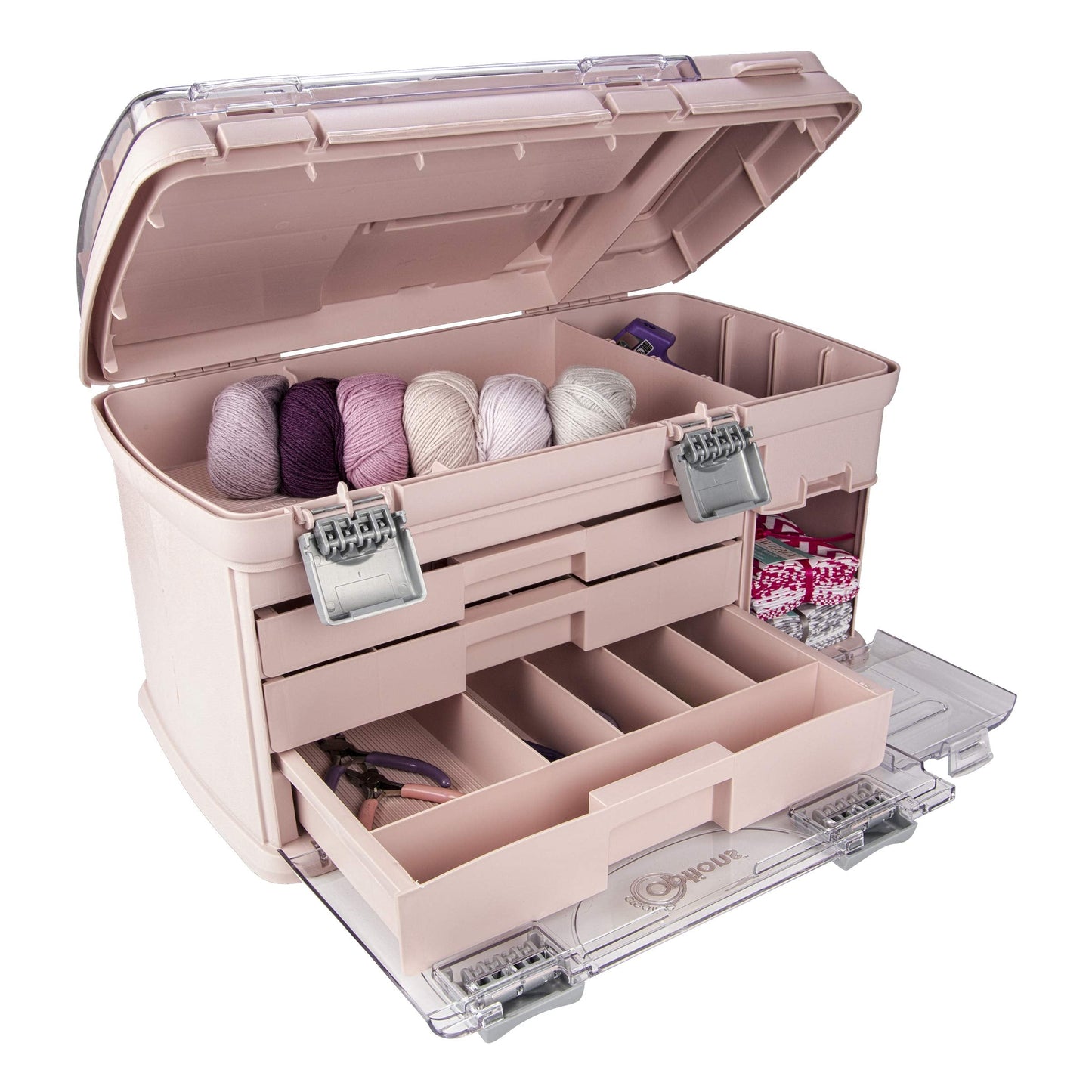 Large Three Drawer Organization System - Two Small Utility Stows | Battery, Jewelry, Small Parts, Craft, Sewing, Paint, Collectibles Storage