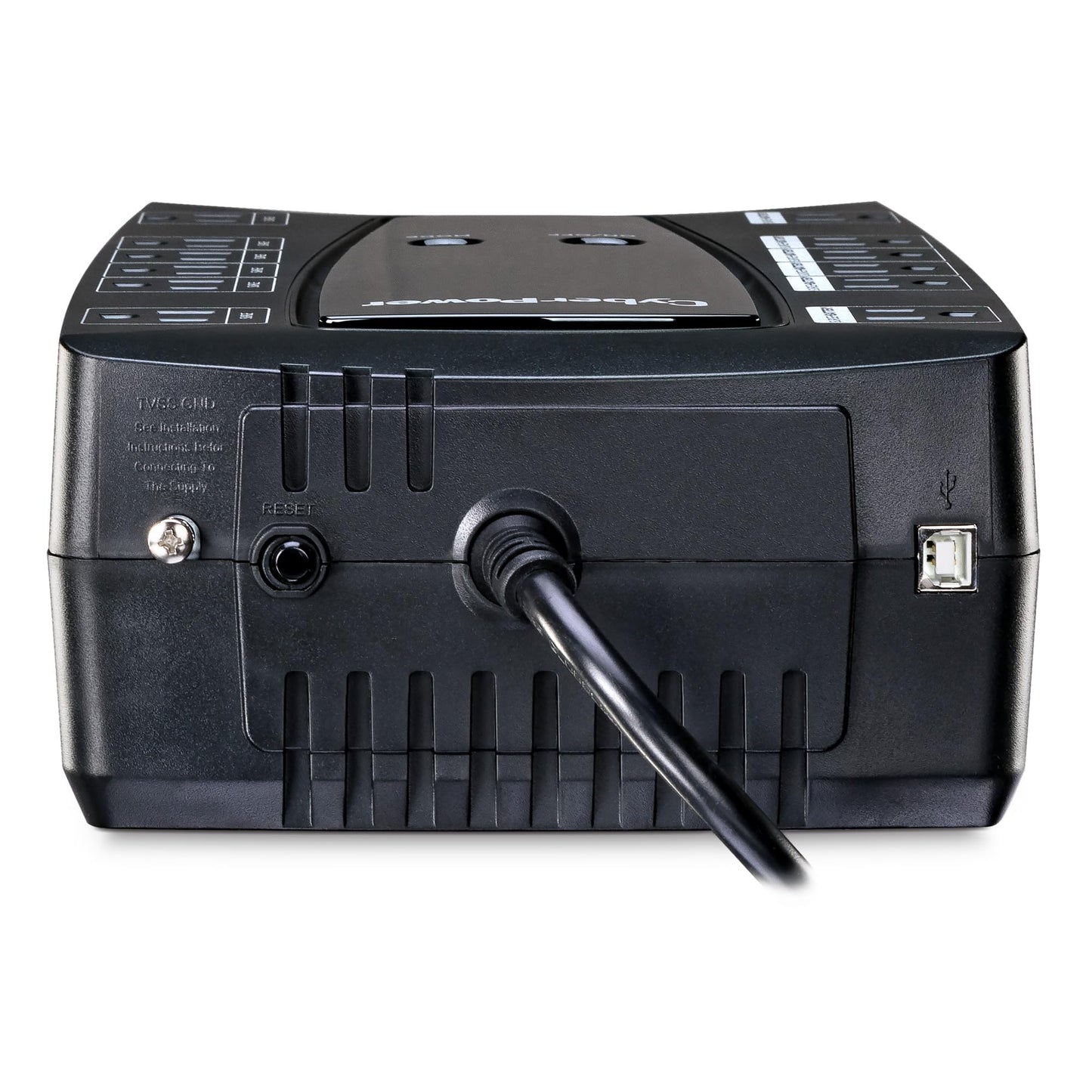 CyberPower AVRG900LCD Intelligent LCD UPS System, 900VA/480W, 12 Outlets, AVR, Compact