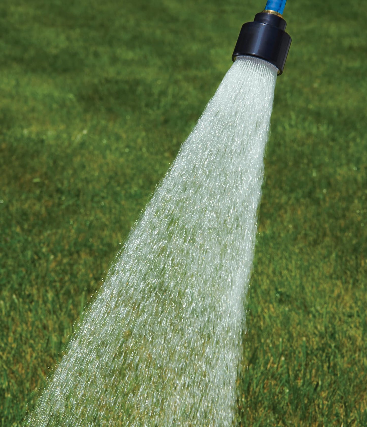 Dramm ColorMark Soft Rain Watering Spray Wand – 30” Long, Blue – Lightweight & Durable with 8" Foam Grip and Brass Shut-Off Valve – Ideal for Hanging Baskets, Planters, Gardens, Shrubs & Seedbeds