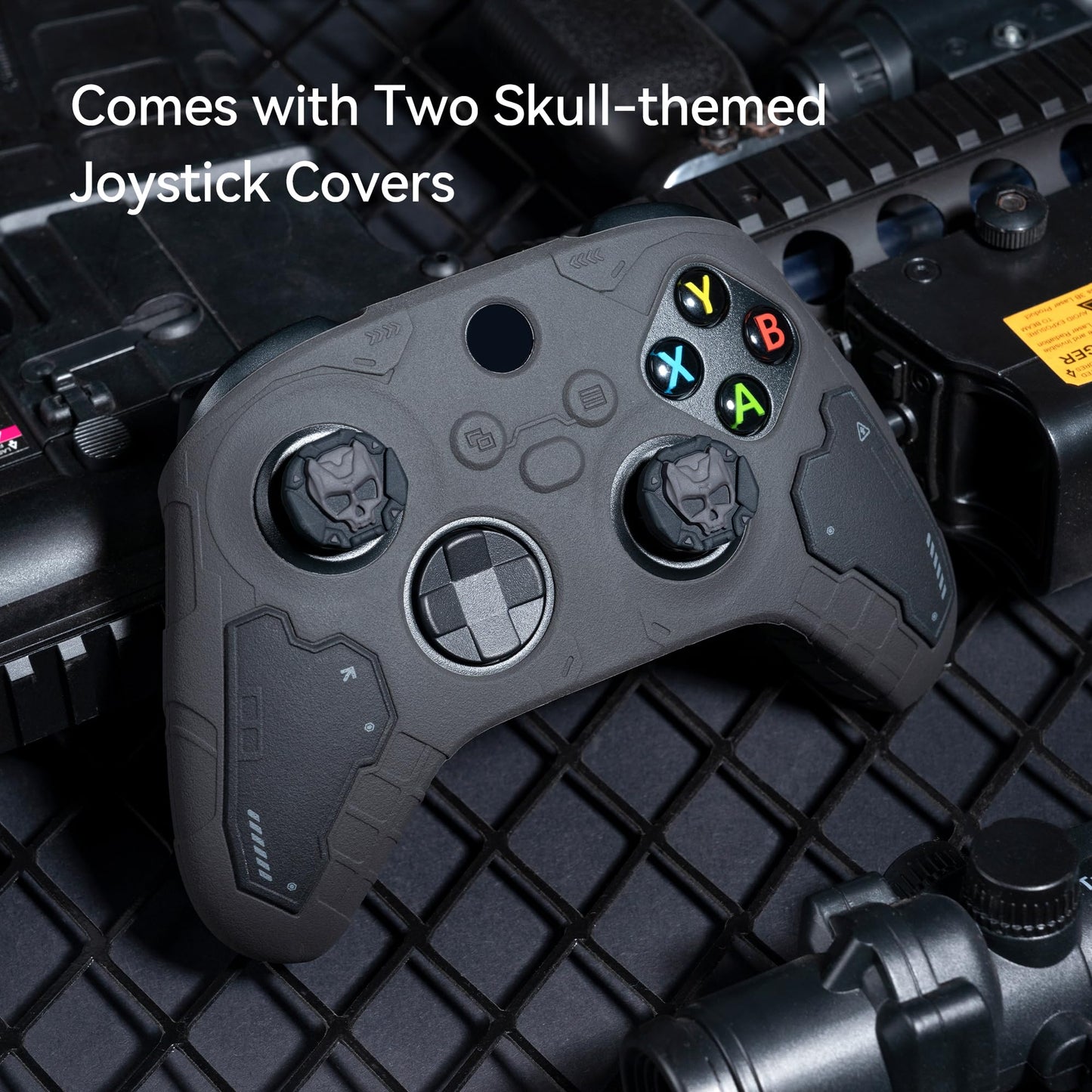 GeekShare G.S.TAC Tactical Controller Skin Grips Set, Anti-Slip Silicone Protective Cover Skin Case for Xbox Series X/S Controller with 2 Thumb Grip Caps