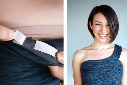 Fearless Tape - 50 Count Double-Sided Fashion Tape for Clothing & Body, Transparent & Skin-Friendly Adhesive Strips for Fabrics, Secure Outfits Elegantly, Ideal for Dresses, Blouses & More