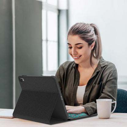 KVAGO for iPad 11th 10th Generation Case with Keyboard, 7 Color Backlit Wireless Detachable Keyboard, Folio Keyboard Cover with Pencil Holder for iPad 11 inch A16 2025 10th Gen 10.9 Inch 2022 (Black)