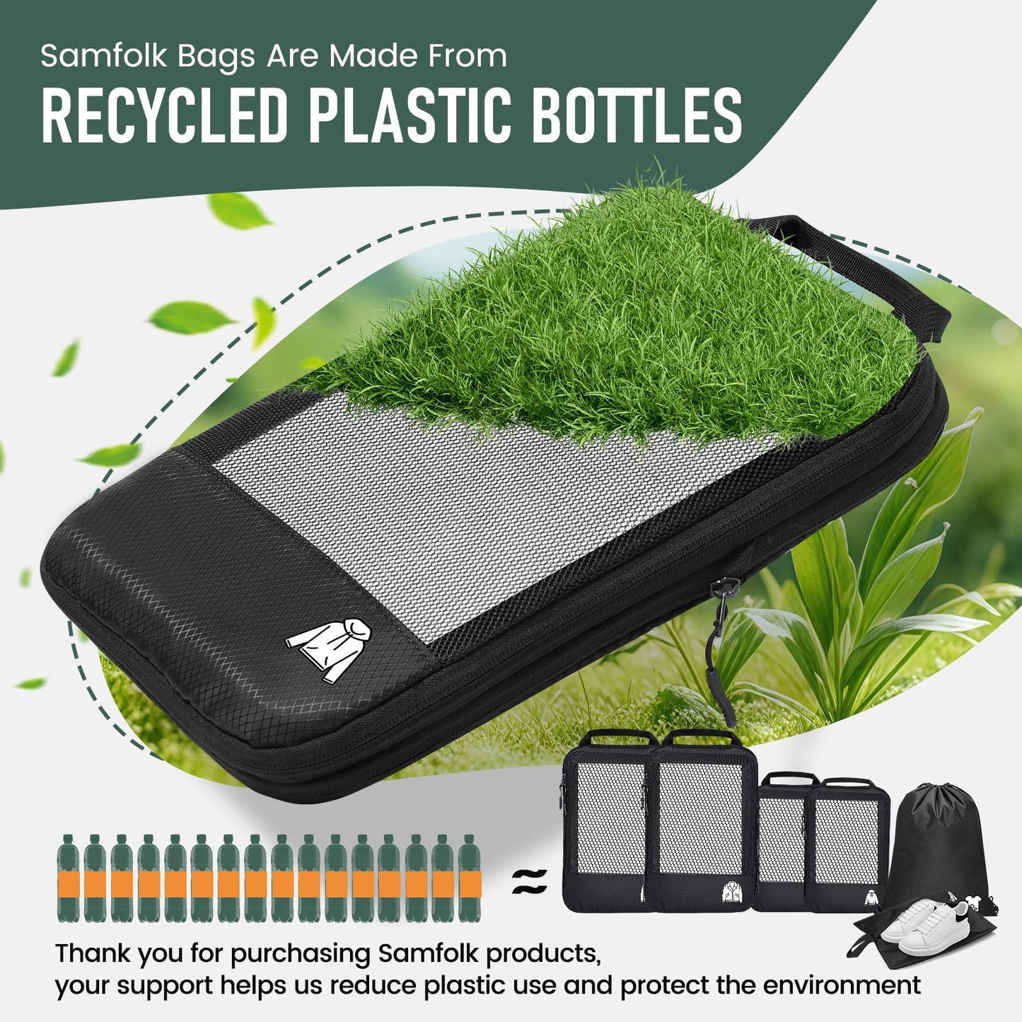 Compression Packing Cubes for Travel, Lightweight 6 Set Bags Cruise Must Haves for Luggage Carry On Suitcase and Clothes Organizer, Durable Vacation Essentials and Accessories Gifts for Women and Men