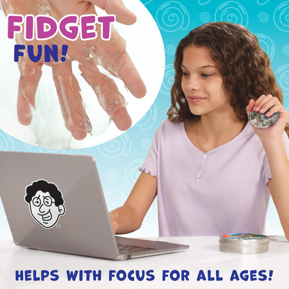 Crazy Aaron's Thinking Putty - Liquid Glass - See-Through Putty for Kids and Adults in a 4" Tin - Creative and Endless Fun, Stress Relief Therapy Toys, Never Dries Out - Made in USA