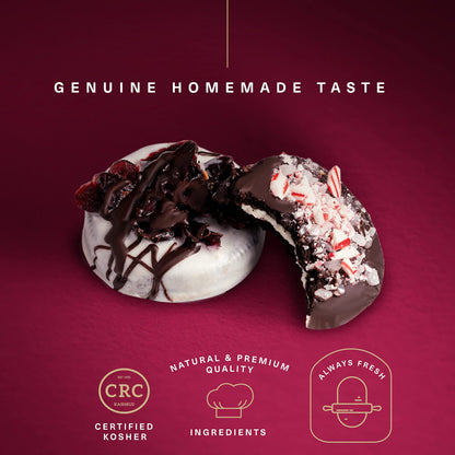 KREMERY Creamy Chocolate Cravings - Chocolate Covered Sandwich Cookies & Cream Gift Basket, in Elegant Gift Box (12 Cookies, Assorted Sweet Toppings) Food Assortments USA Made