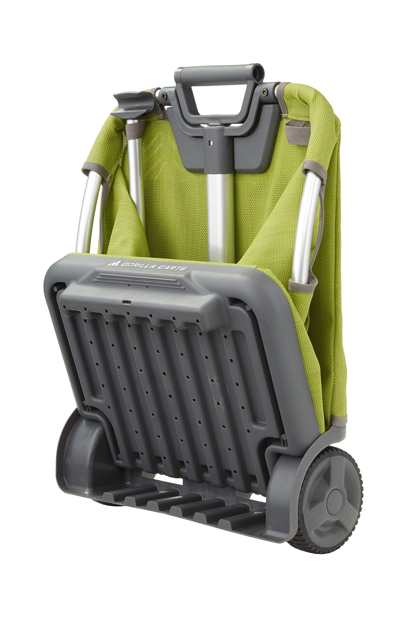 Gorilla Carts GCSS-11G-COM Collapsible Soft-Sided Folding Garden Cart, 150-Pound Capacity, Green