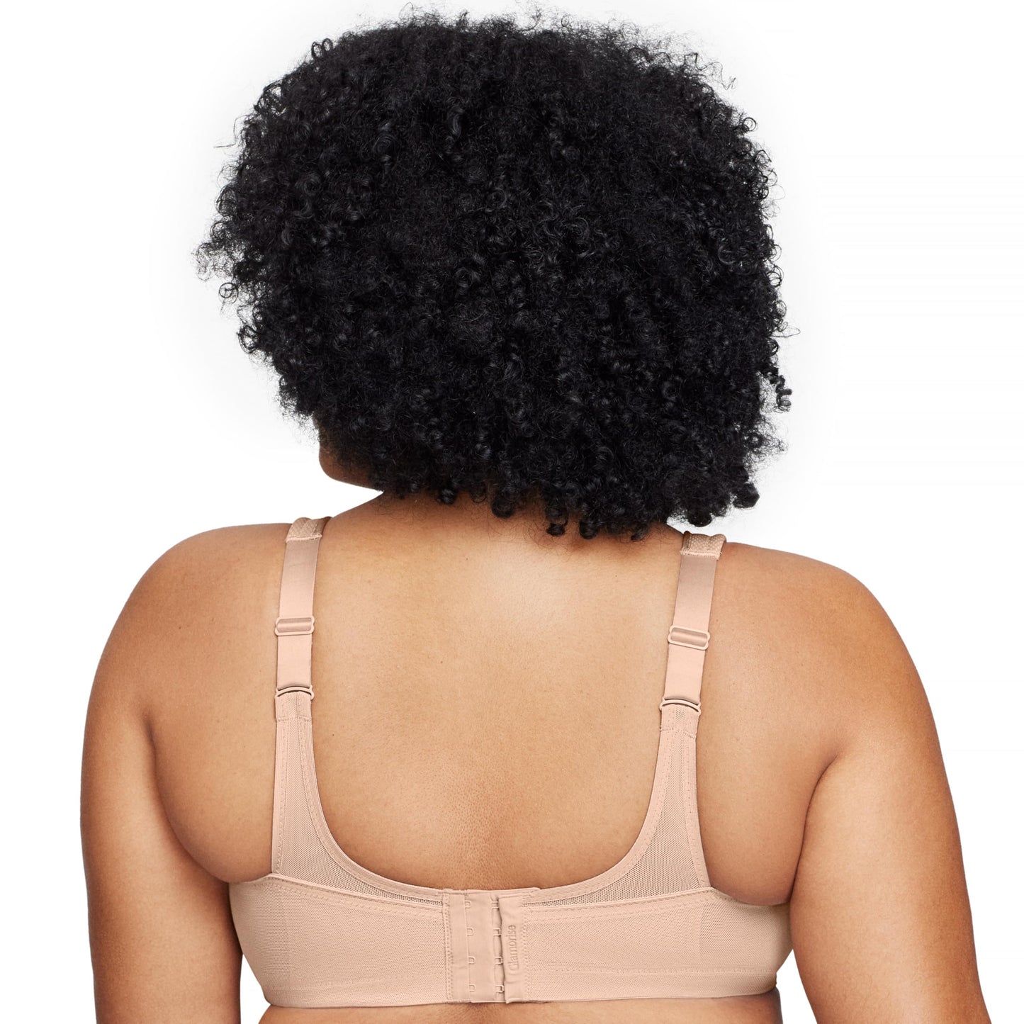 Glamorise Full Figure Plus Size MagicLift Seamless Sports Bra Wirefree #1006 Café