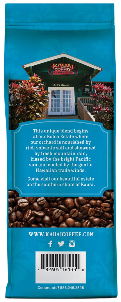 Kauai Coffee Koloa Estate Medium Roast - Whole Bean Coffee, 10 oz Package