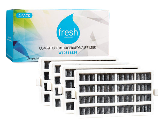 Fresh W10311524 Refrigerator Air Filter Replacement for Whirlpool, W10311524, AIR1, Maytag, Kitchenaid and Jenn-Air, FreshFlow Air Filter (4 Pack) - Whirlpool Replacement Air Filter by Mist.