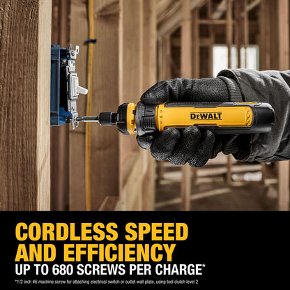 DEWALT Cordless Screwdriver with FLEXDRIVE Control and Screwdriving Bits (DWHT66719)