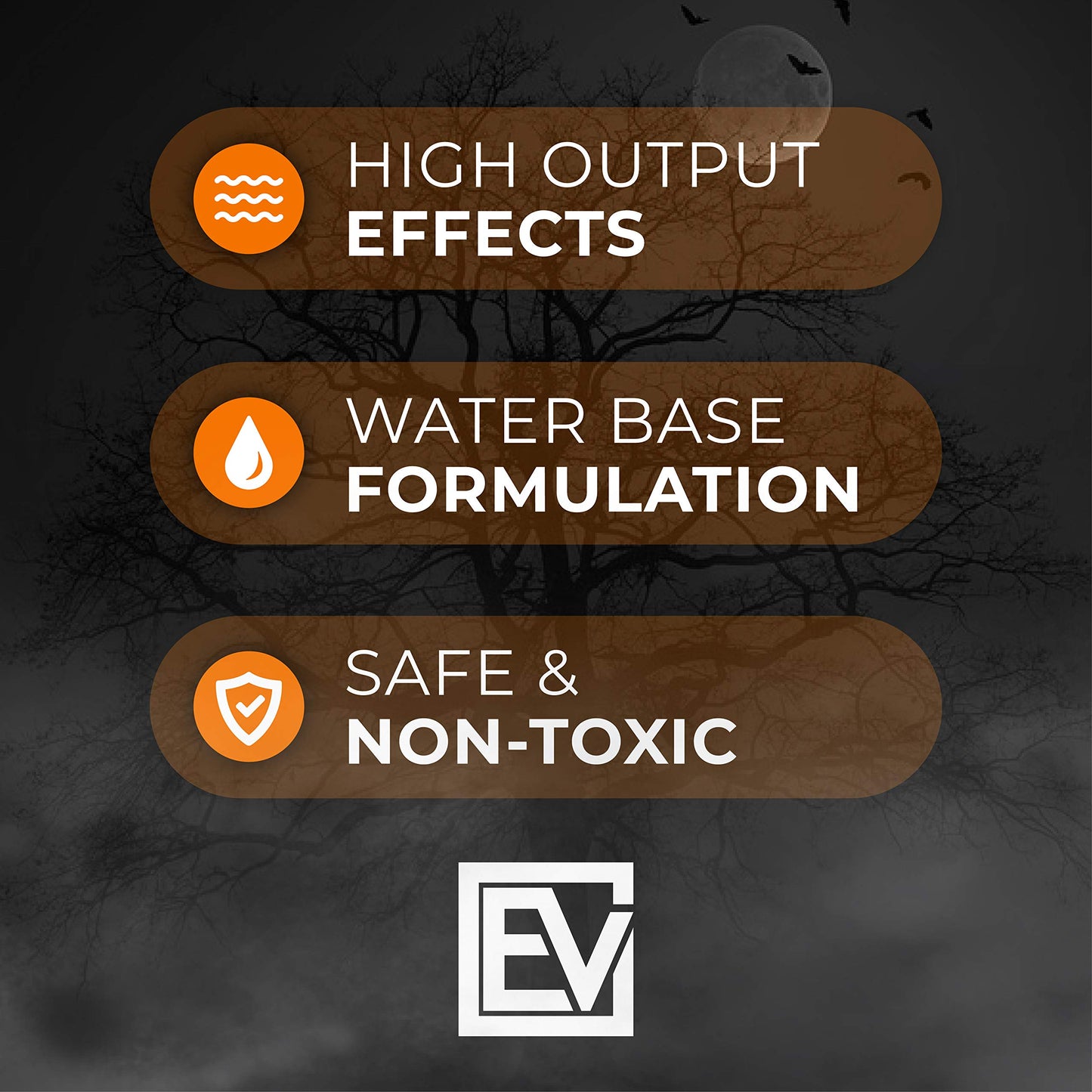 ESSENTIAL VALUES Smoke Fog Machine Liquid, Party Fog Juice - High Density - 128 Fl Oz/1 Gal - Produces Lasting High Density Haze for Water Based Foggers, Perfect for 400W-1500W Machines, Made in USA