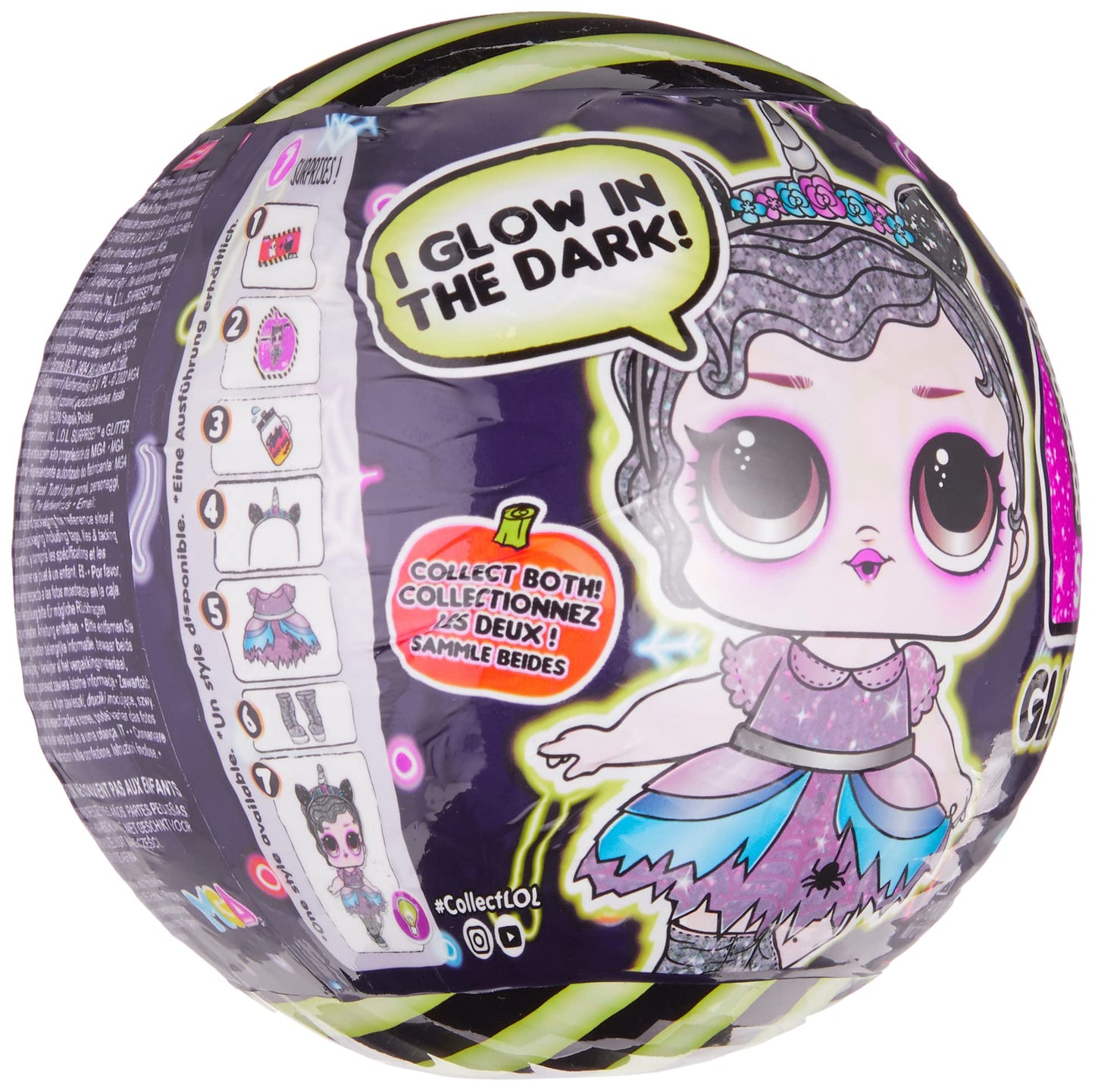 L.O.L. Surprise! Glitter Glow Doll Enchanted B.B. with 7 Surprises in Paper Ball