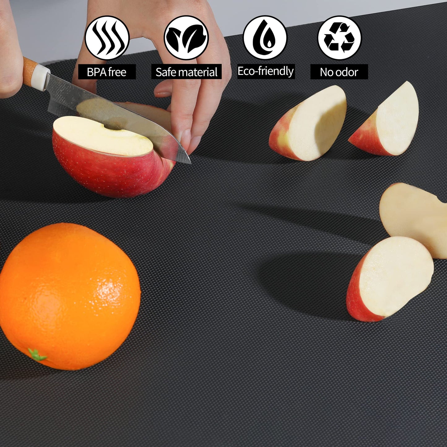 Kitchen Shelf Liner Drawer Liners, Non-Adhesive Refrigerator Liners Waterproof Fridge Mats with Strong Durable Kitchen Cabinets Mat for Drawers, Shelves, Pantry Black