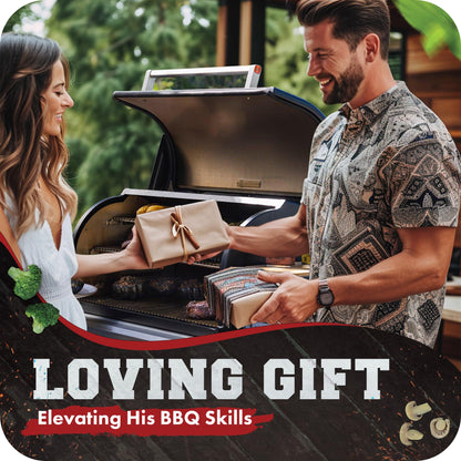 KITCHEN PERFECTION Silicone Smoker Oven Gloves -Extreme Heat Resistant BBQ Gloves -Handle Hot Food Right on Your Smoker Grill Fryer Pit|Waterproof Oven Mitts Grill Gloves |Superior Value Set+3 Bonuses