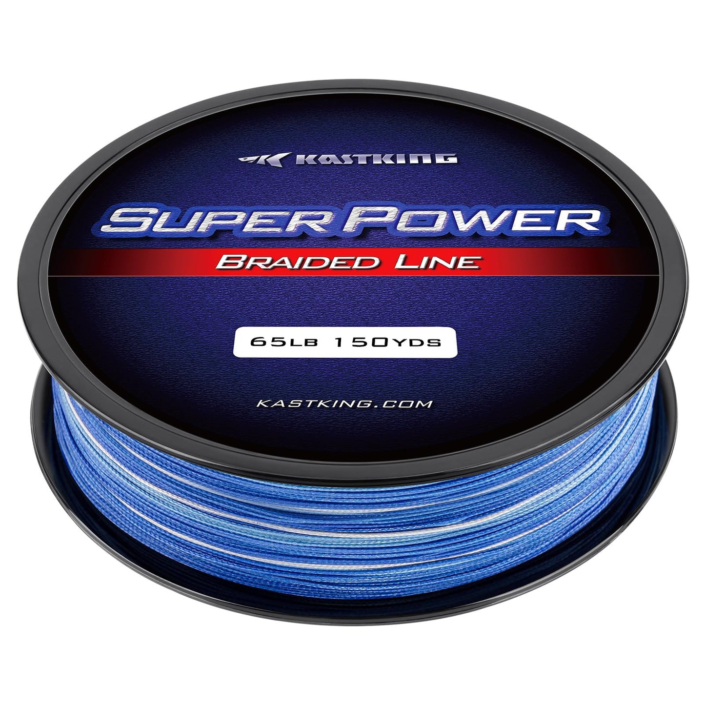 KastKing Superpower Braided Fishing Line, Blue Camo, 6LB, 150 Yds